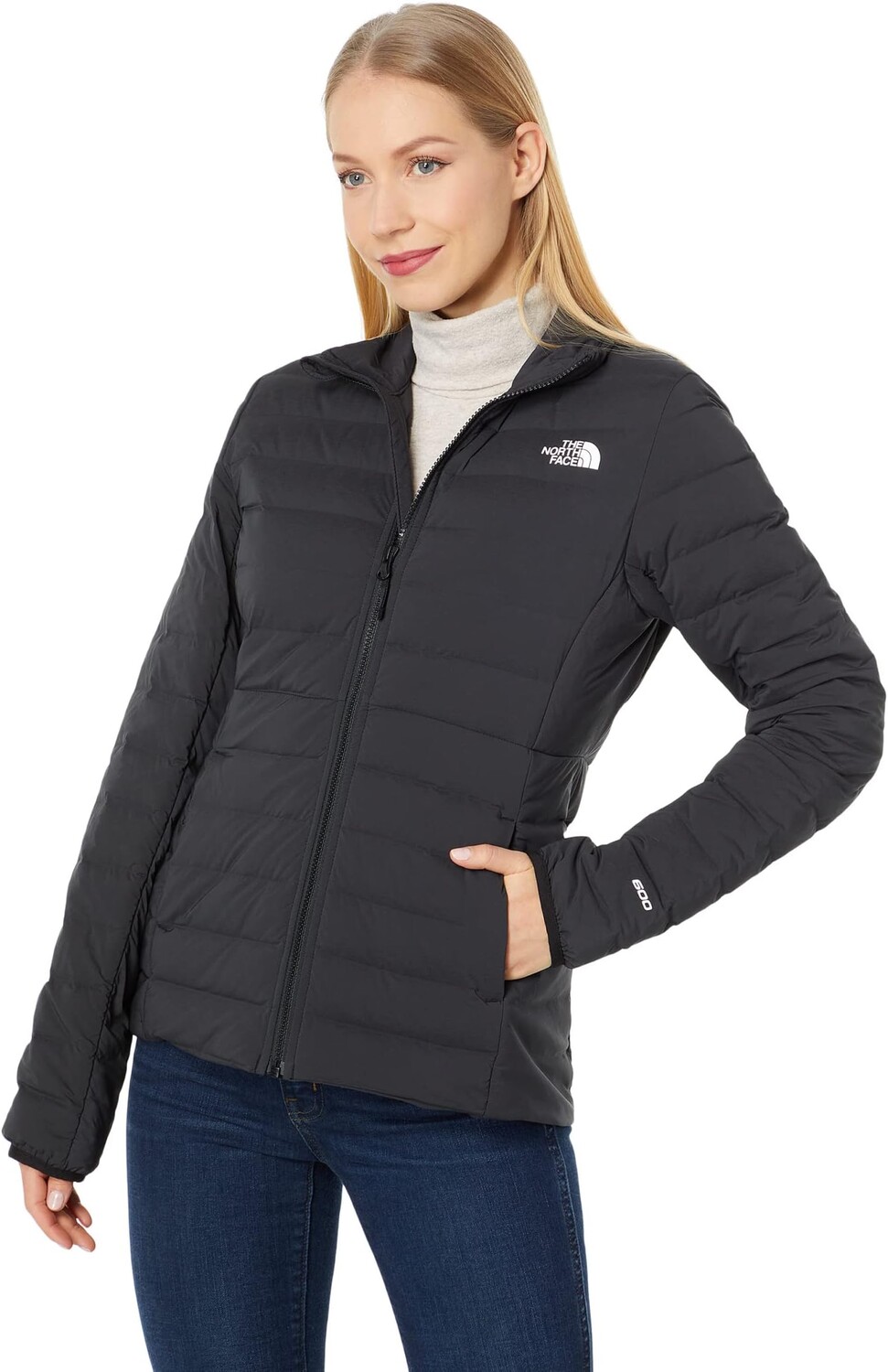 Пуховик Belleview стрейч The North Face, цвет TNF Black