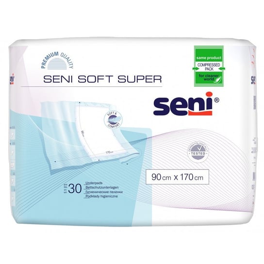 Прокладки гигиенические Seni Soft Super, 30 шт., 90х170см seni soft normal пеленки гигиенические 90х60 см 30 шт