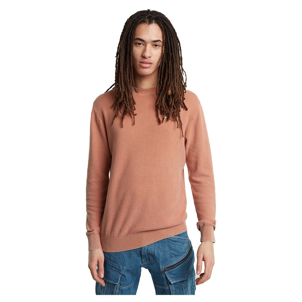 

Свитер G-Star Moss R crew neck, коричневый