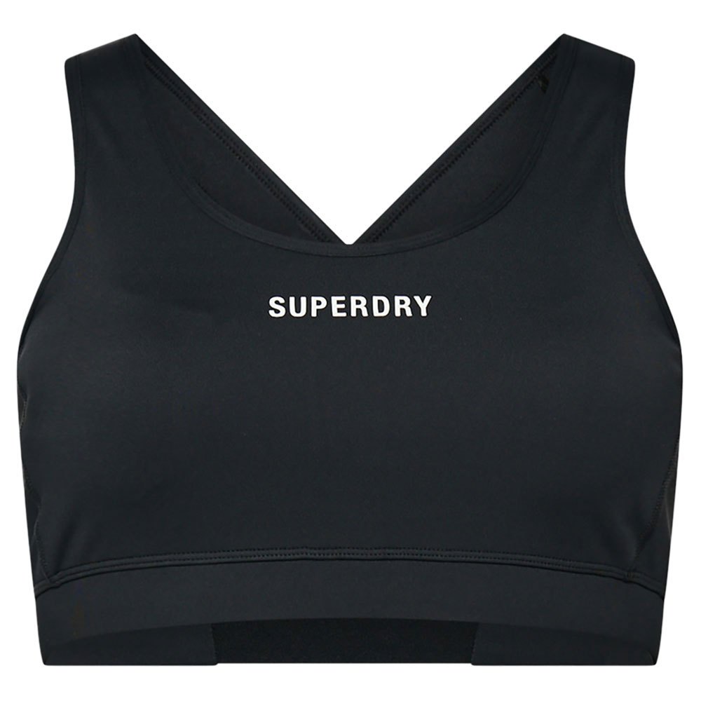 

Спортивный бюстгальтер Superdry Core Mid Impact Bra, черный