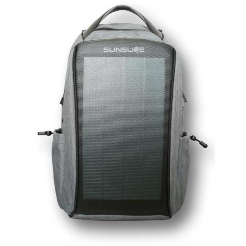 Рюкзак с фиксированной солнечной панелью - 8 Вт. SUNSLICE, цвет grau