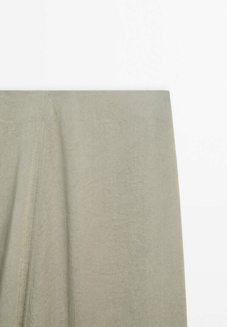 

Юбка макси VOLUMINOUS MIDI Massimo Dutti, светло-серый