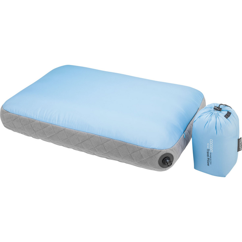 Подушка с воздушным сердечником Сверхлегкая Cocoon, синий подушка надувная naturehike nh18f018 z dark blue