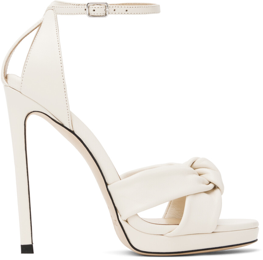 

Белые босоножки на платформе Rosie 120 Jimmy Choo