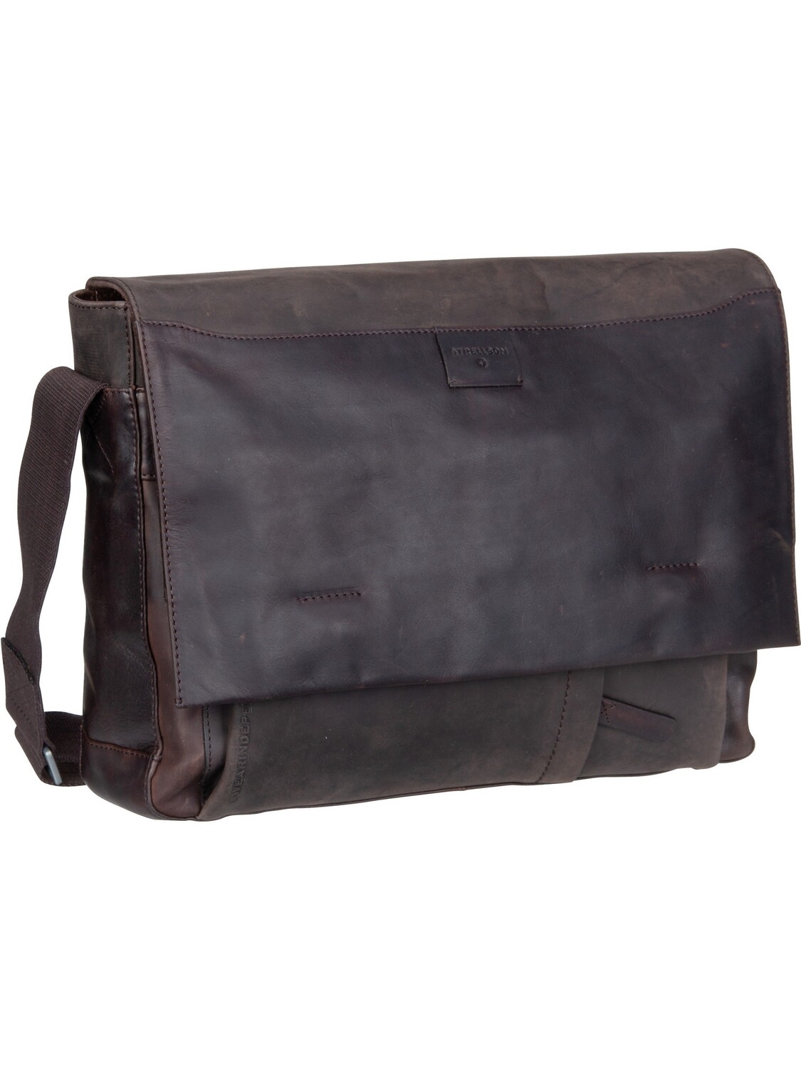 

Сумка через плечо Strellson Brick Lane Jeremy Messenger LHF, темно коричневый