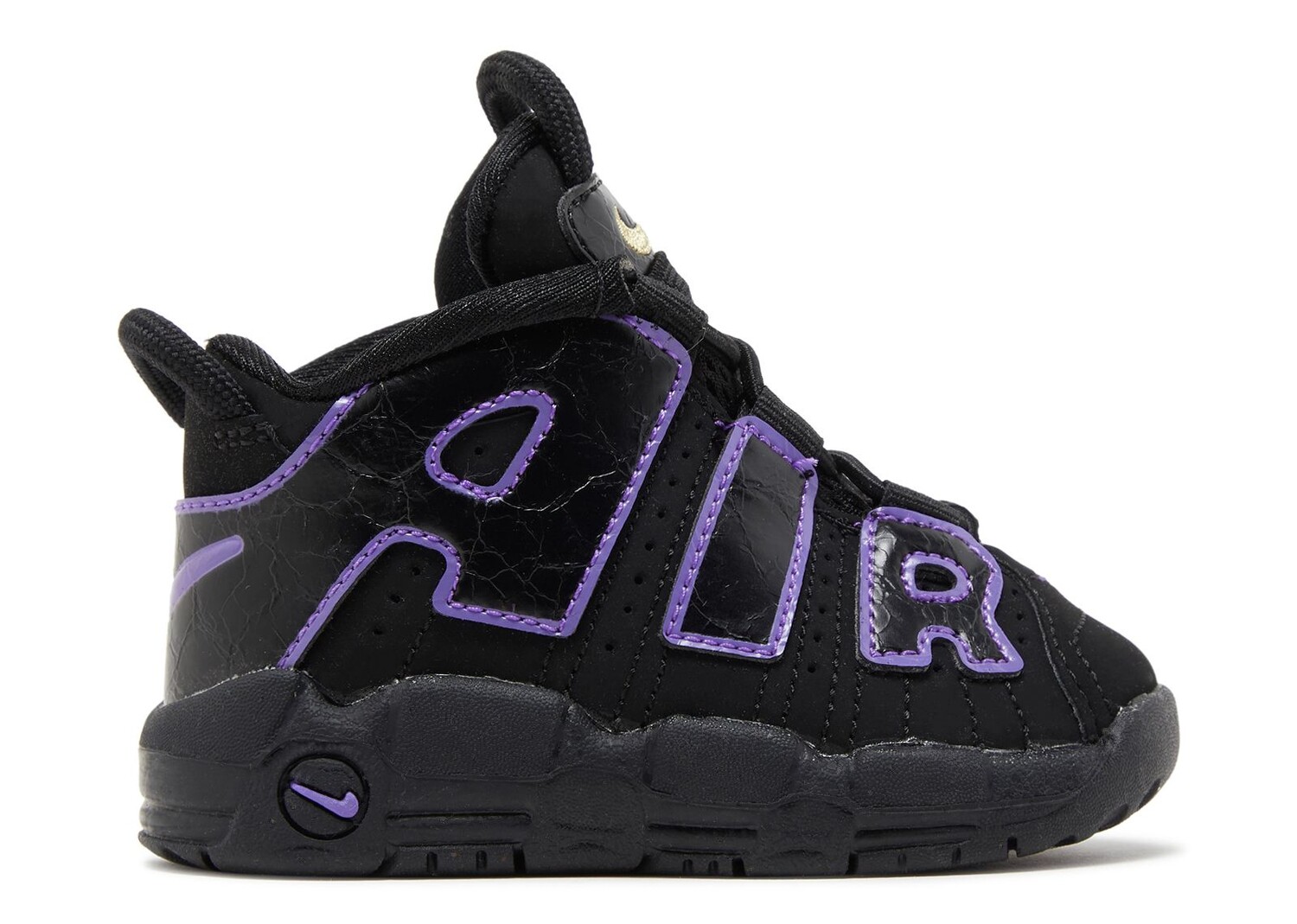 

Кроссовки Nike Air More Uptempo Td 'Black Action Grape', черный