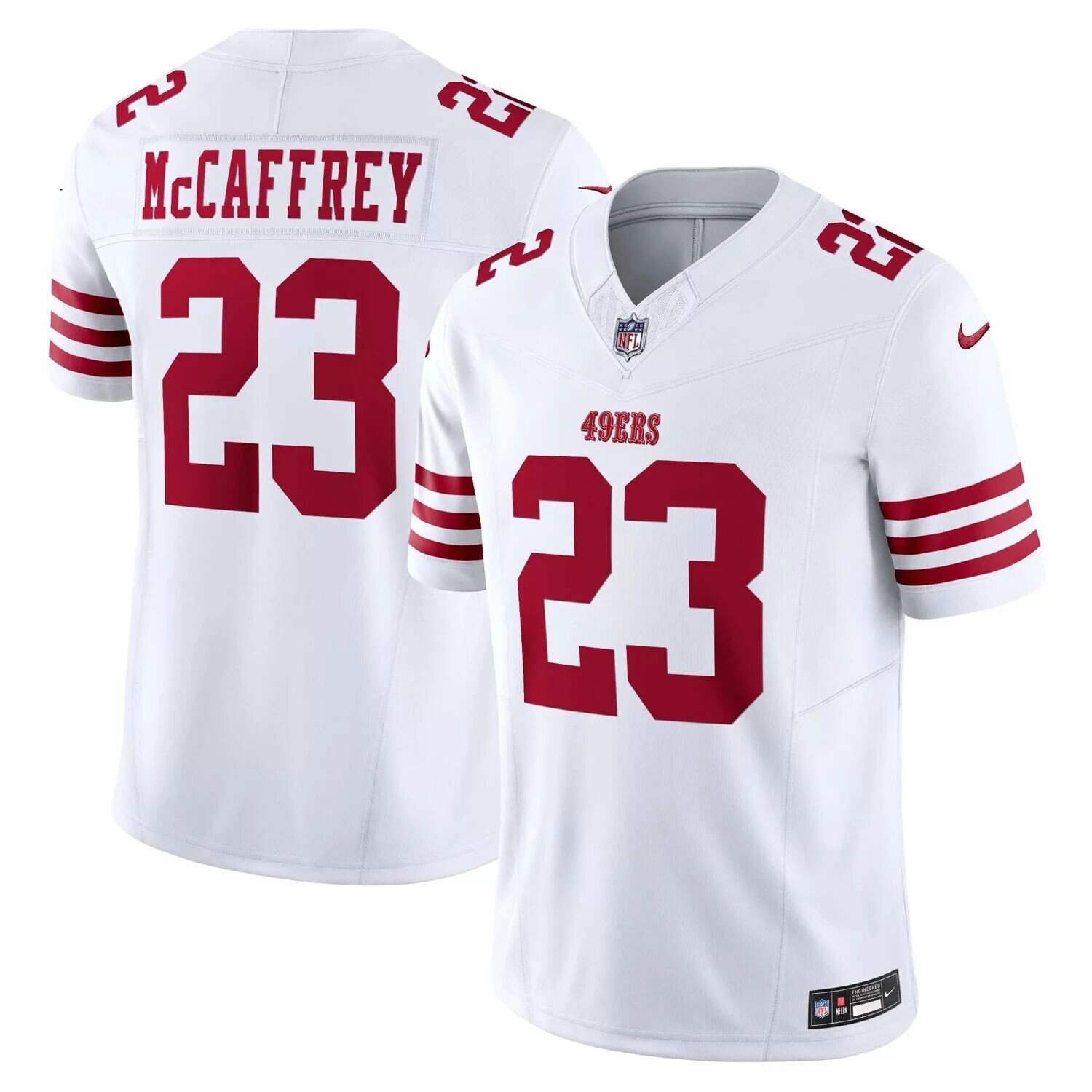 

Мужское белое джерси Christian McCaffrey San Francisco 49ers Vapor FUSE Limited Nike