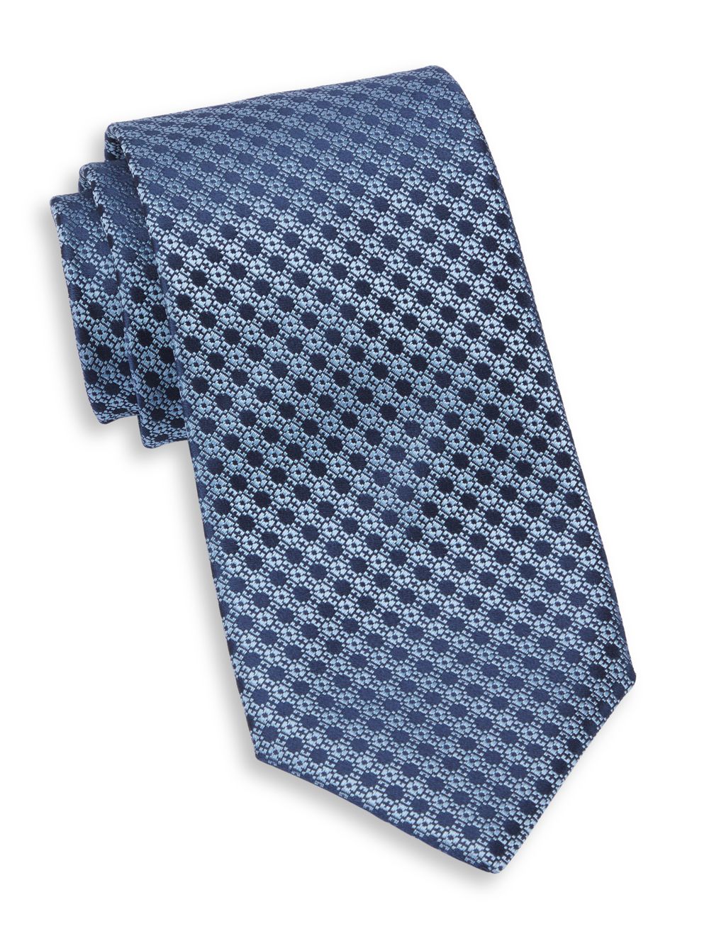 Шелковый галстук NSS Geo Charvet, синий классический шелковый галстук charvet синий