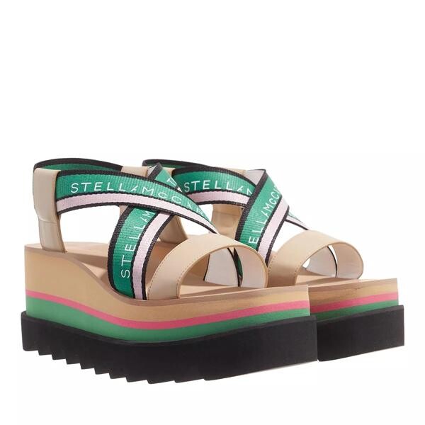 

Сандалии sneak elyse sandals plateau green Stella Mccartney, мультиколор
