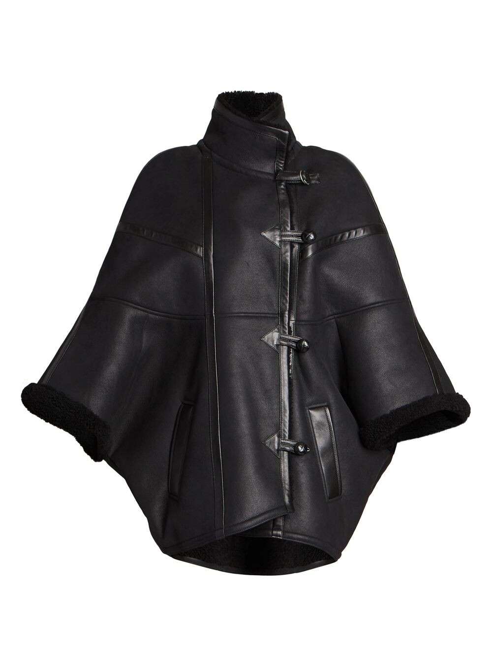 

Накидка из овчины Saint Laurent, Серый