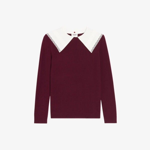 

Джемпер Madonia из шерсти с длинными рукавами и воротником-стойкой Claudie Pierlot, цвет rouges