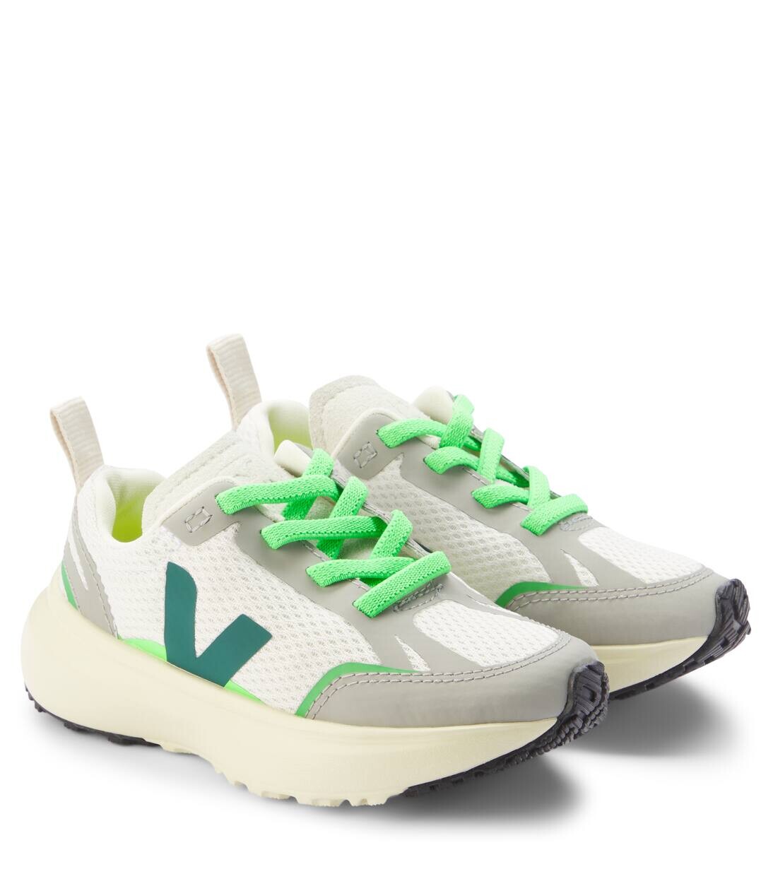 

Канареечные кроссовки Veja Kids, цвет gravel_brittany