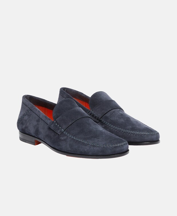 

Лоферы Santoni, темно-синий