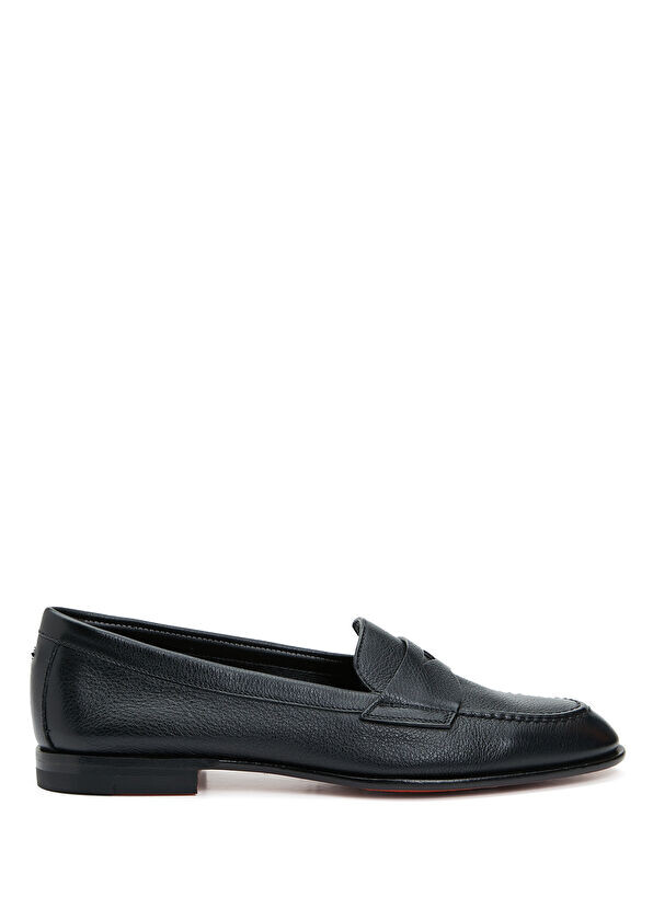 

Знаменитые женские кожаные лоферы Santoni, черный