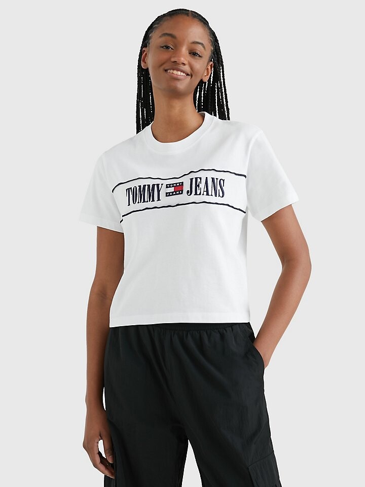

Ретро-футболка с логотипом Tommy Jeans