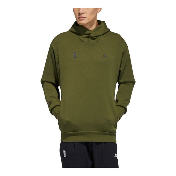 Толстовка adidas Wj Swt Hood Casual Sports hooded Pullover Green, зеленый цена и фото