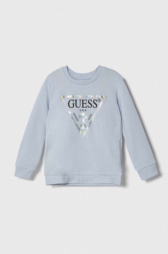 

Детская хлопковая толстовка Guess, синий