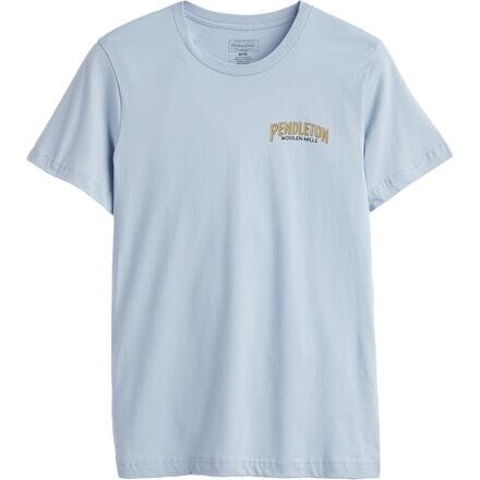 

Винтажная футболка с рисунком подковы мужская Pendleton, цвет Light Blue/Gold