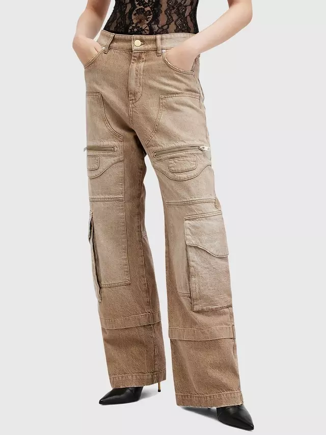 

Джинсы AllSaints Archie Cargo, цвет mid brown