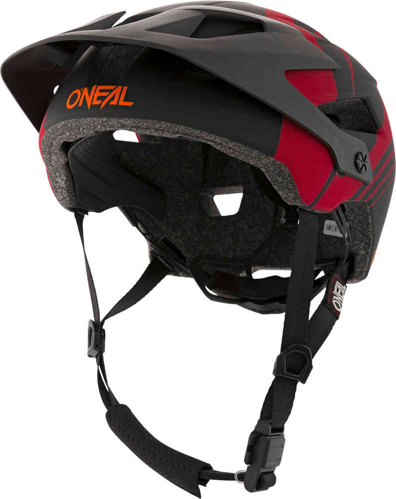 Велосипедный шлем Defender Nova Oneal, черный матовый/красный футболка с длинным рукавом для мотокросса и горного велосипеда