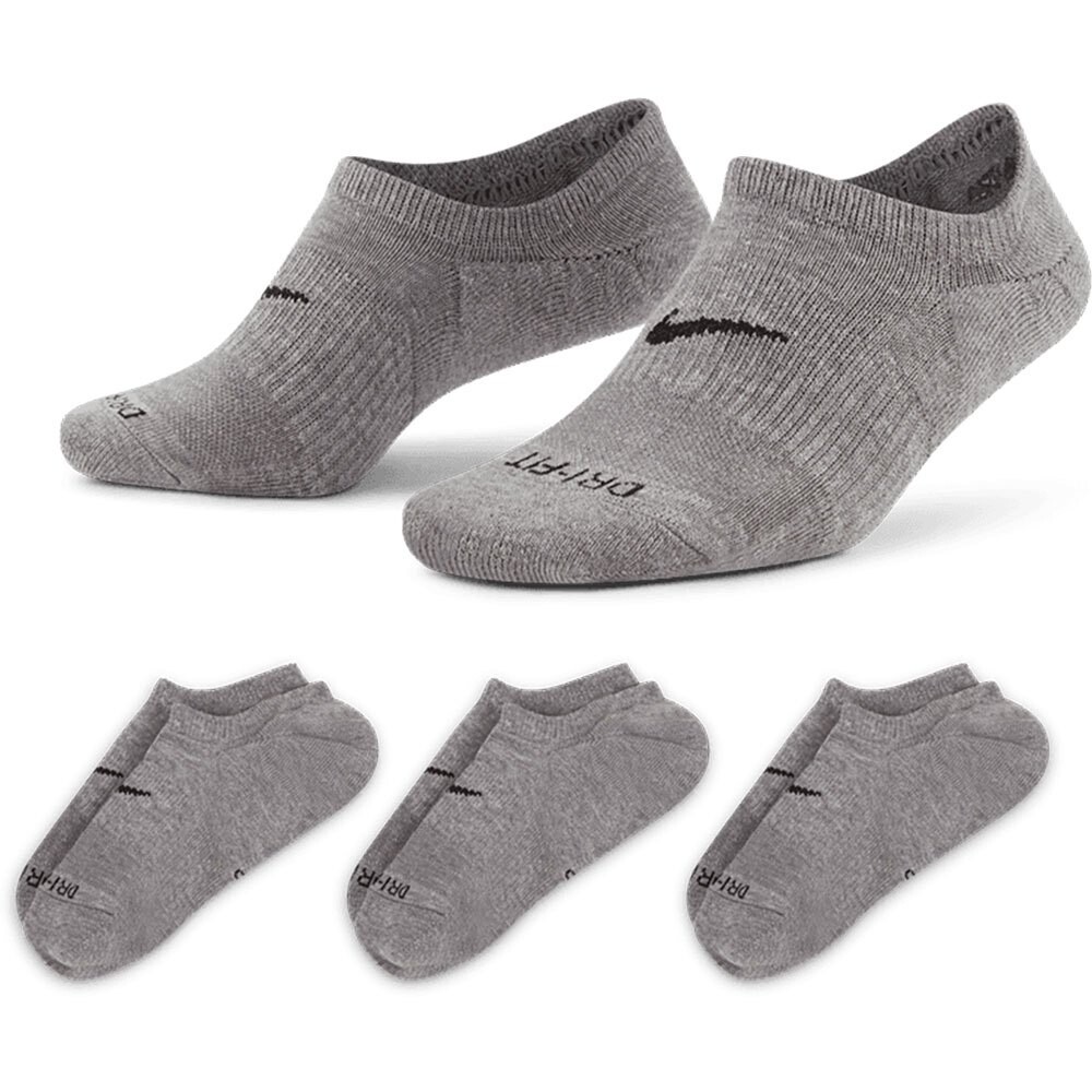 Носки Nike Everyday Plus Cushioned 3 шт, серый