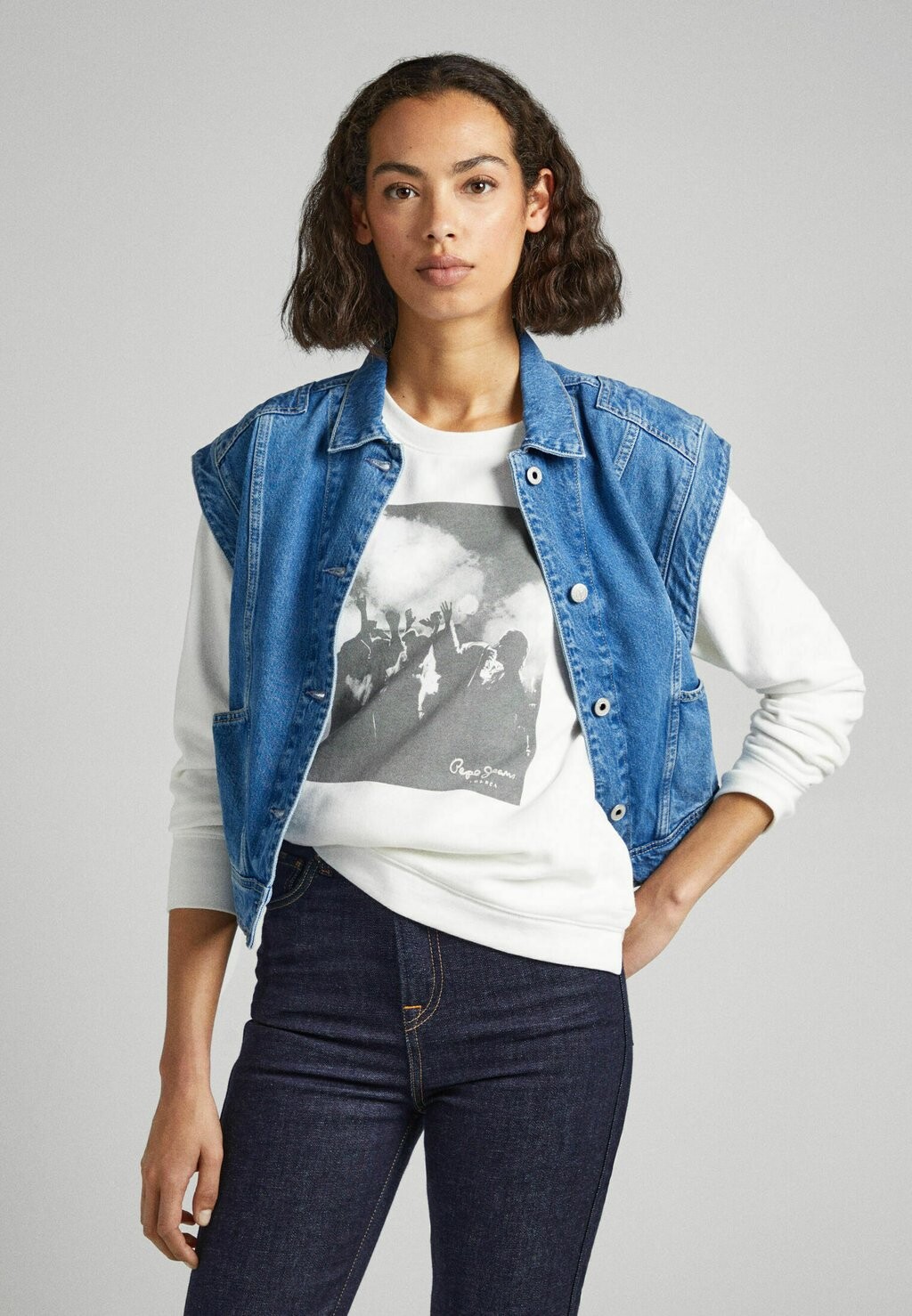 

Толстовка Pepe Jeans БЕАТРИКС, цвет mousse white