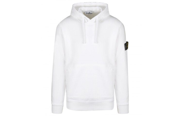 

Толстовка с логотипом Stone Island, белая, унисекс