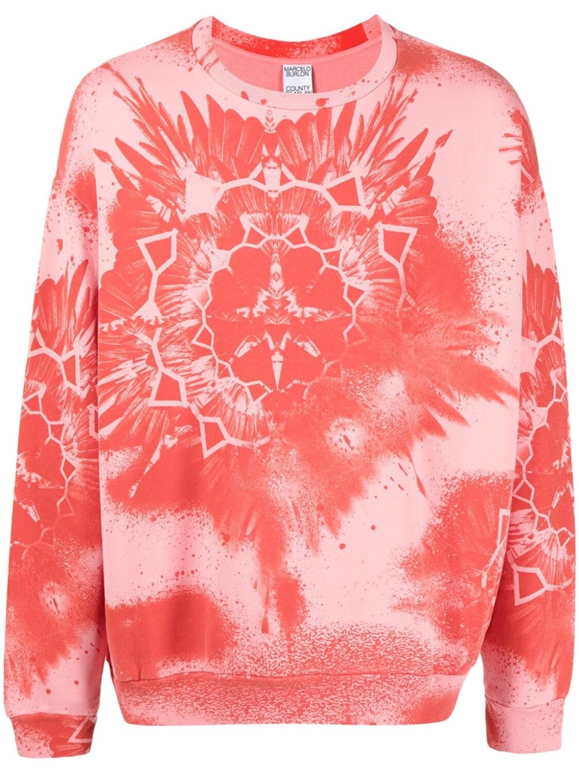 

Толстовка с принтом Kaleidoscope Wings Marcelo Burlon County of Milan, розовый