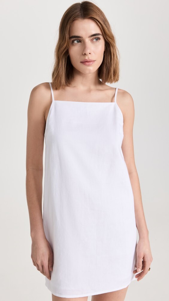 

Платье Reformation Kienna Mini Linen, белый