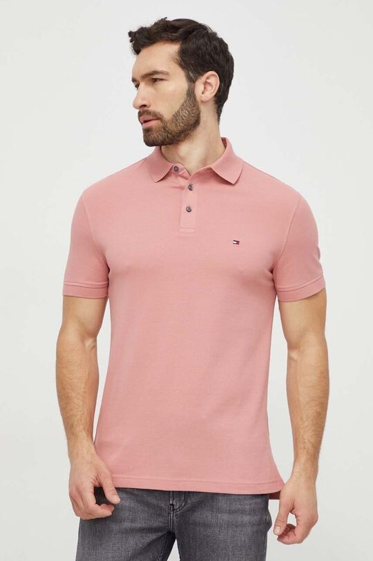 

Поло Tommy Hilfiger, розовый