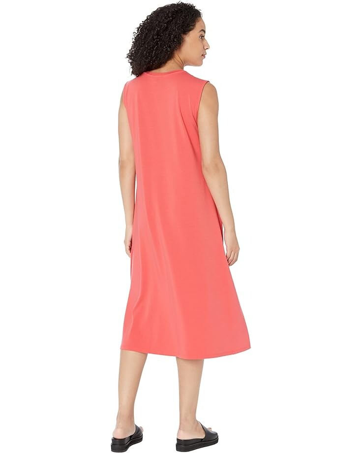 

Платье Eileen Fisher V-Neck Calf Length Dress, цвет Watermelon