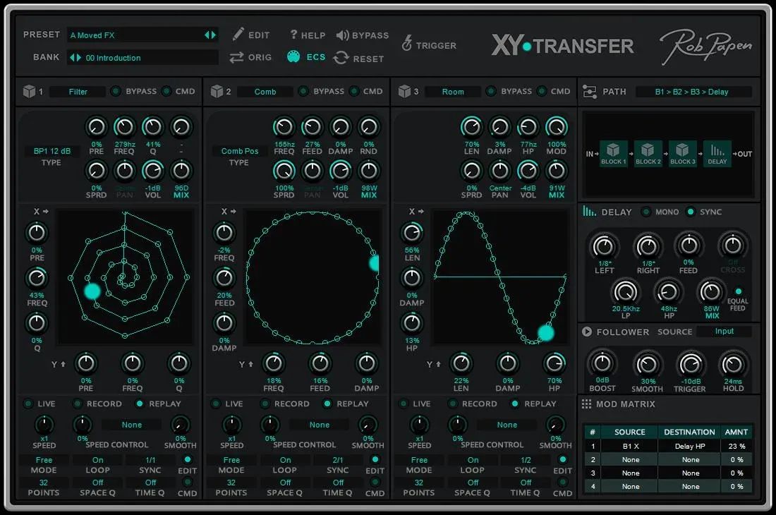 

Роб Папен Плагин XY-Transfer XY Effect