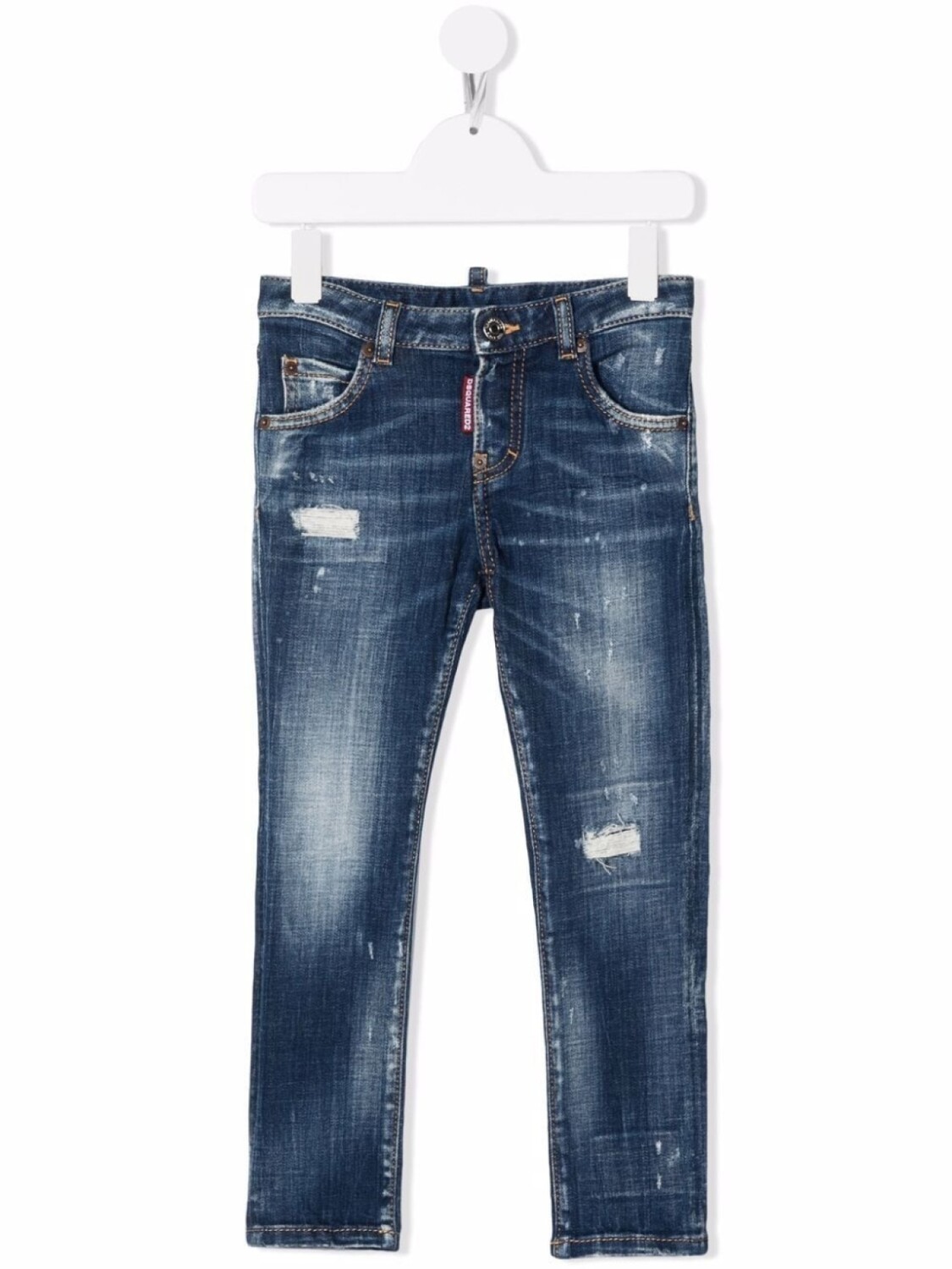 

Dsquared2 джинсы с эффектом потертости, синий