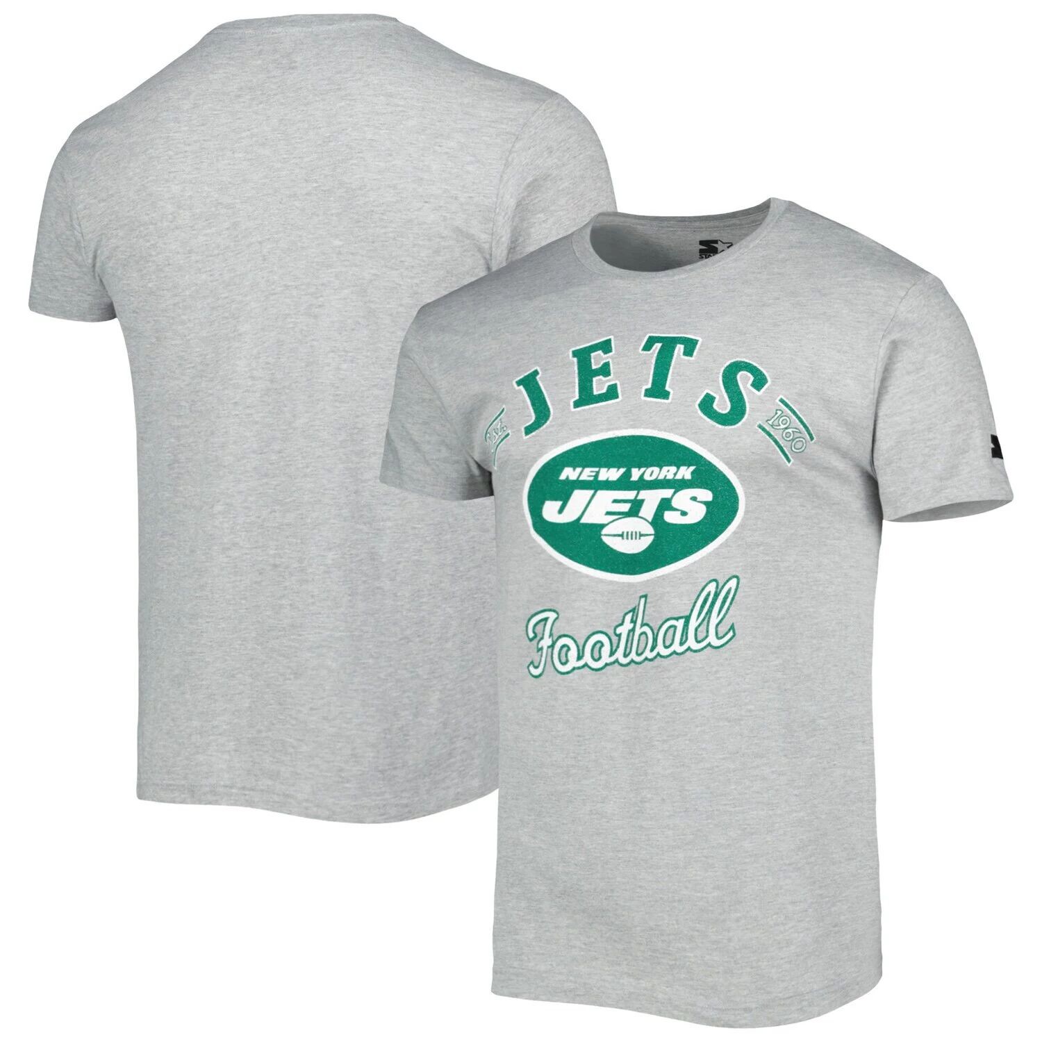 

Мужская серая футболка с принтом New York Jets Prime Time Starter, Серый