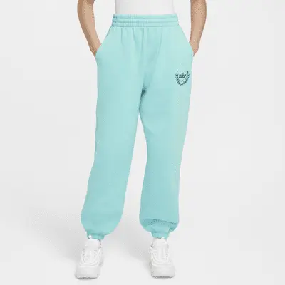 

Брюки Nike Sportswear Club Fleece Girls' Loose Pants, цвет Green Frost/Vintage Green