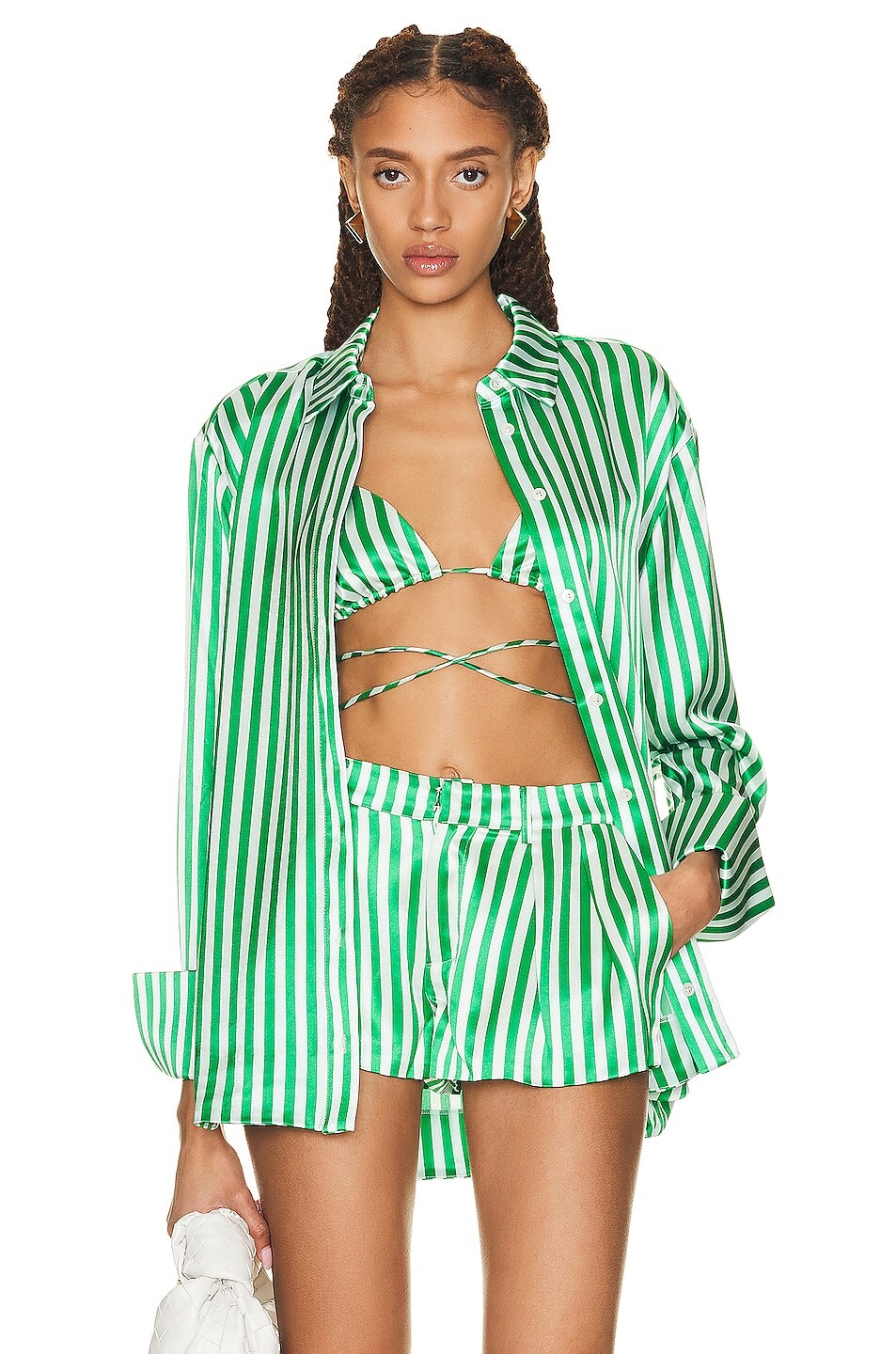 

Рубашка Ser.O.Ya Zucker, цвет Kelly Green Stripe