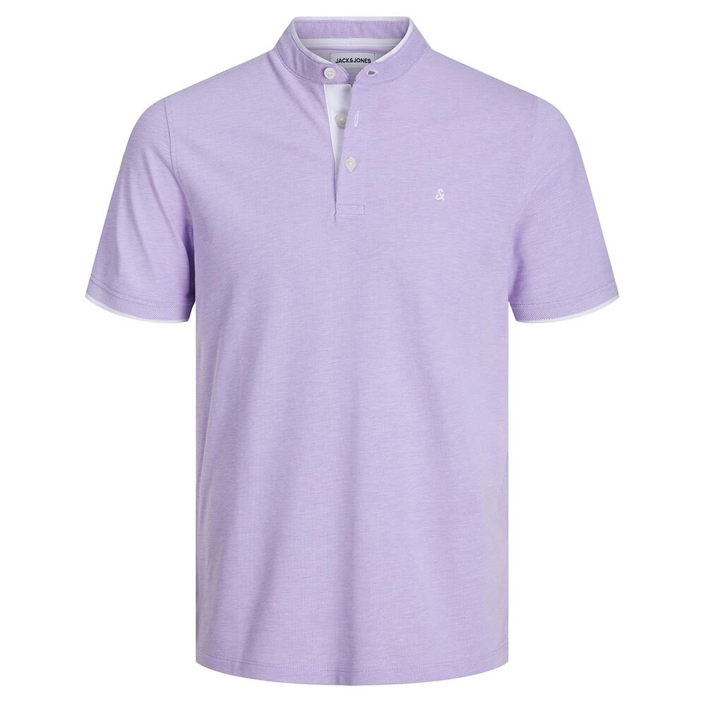 

Поло Jack & Jones Paulos Mao Noos, фиолетовый
