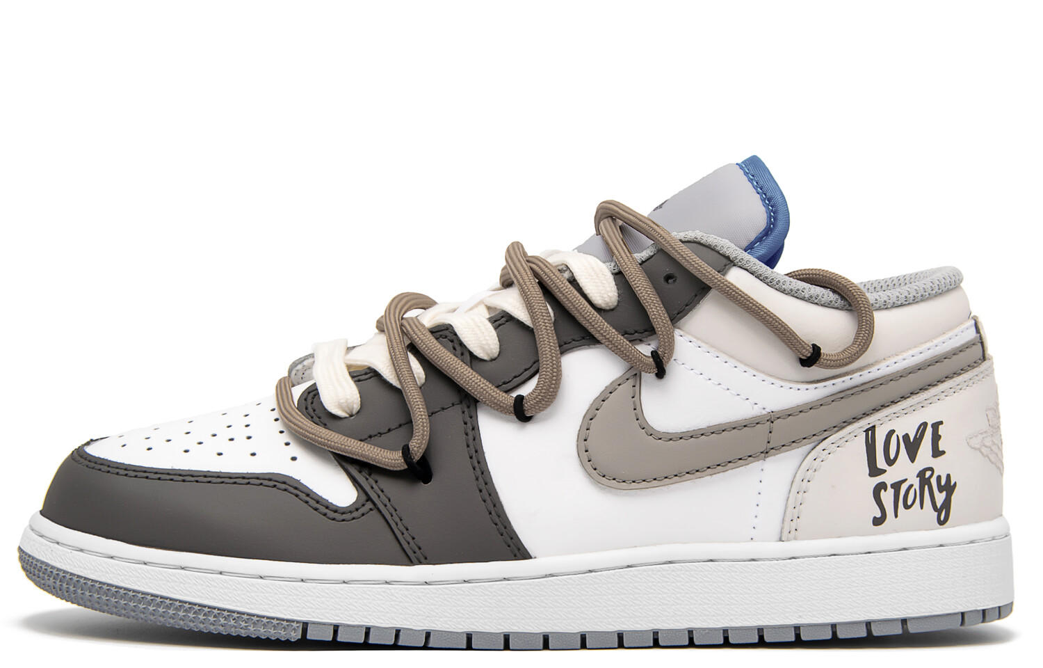 

Баскетбольные кроссовки Air 1 Vintage Men Low-top Brown/Grey/Bezh Jordan