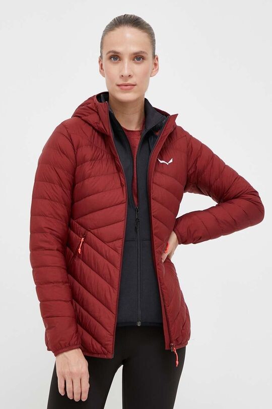 

Дутая лыжная куртка Brenta Salewa, гранат