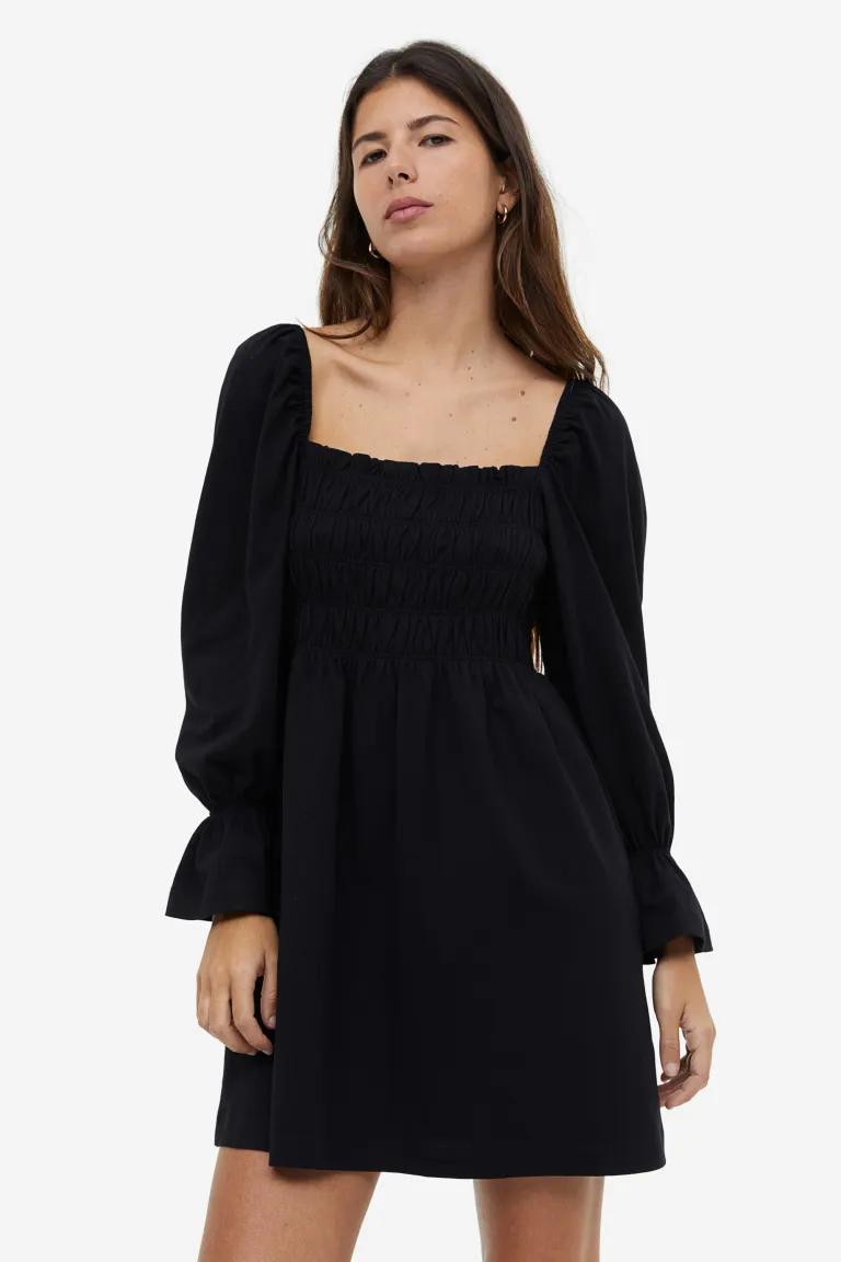 

Трикотажное платье с комплектами H&M, черный