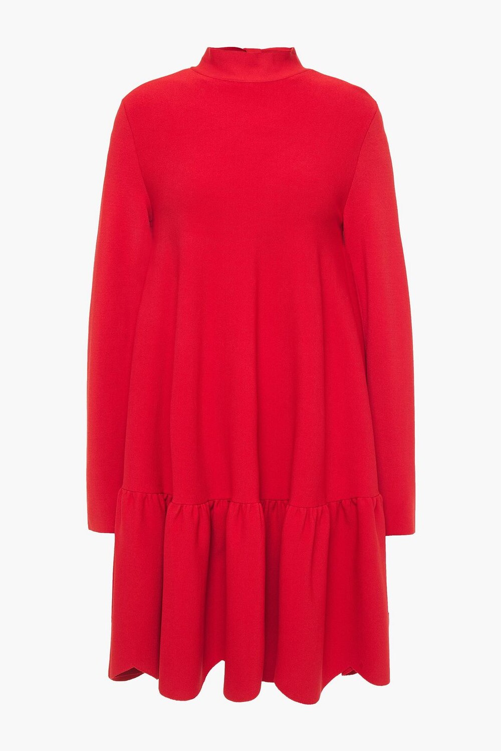 

Платье мини из кади со сборками VALENTINO GARAVANI, красный