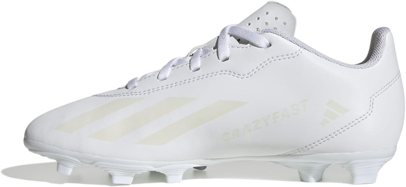 Бутсы Soccer X Crazyfast.4 Firm Ground adidas, цвет Footwear White/Footwear White/Footwear White
