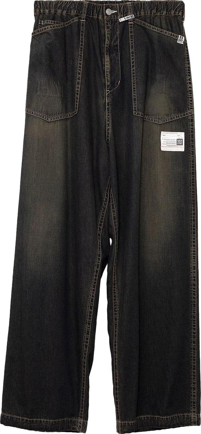 

Брюки Maison Mihara Yasuhiro Denim Baker 'Black', черный