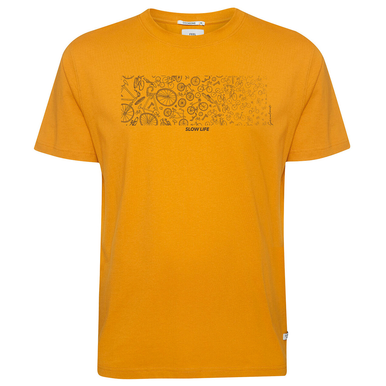 

Футболка Greenbomb Bike Slow Fusion s, цвет Ochre