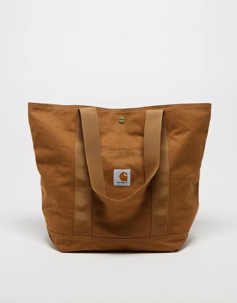 

Carhartt WIP коричневая холщовая сумка-тоут