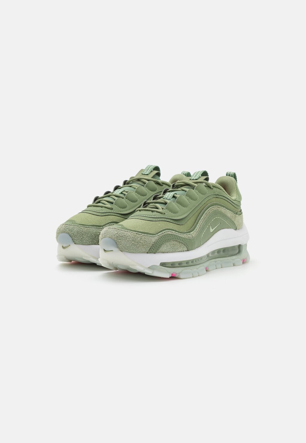 

Кроссовки Nike AIR MAX 97 FUTURA, цвет oil green/honeydew/summit white/light silver/hyper pink