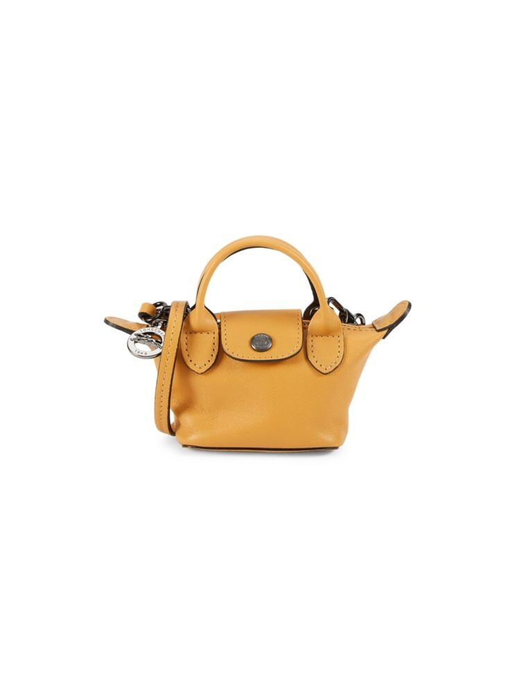 

Мини-кожаная сумка с верхней ручкой Longchamp, цвет Honey