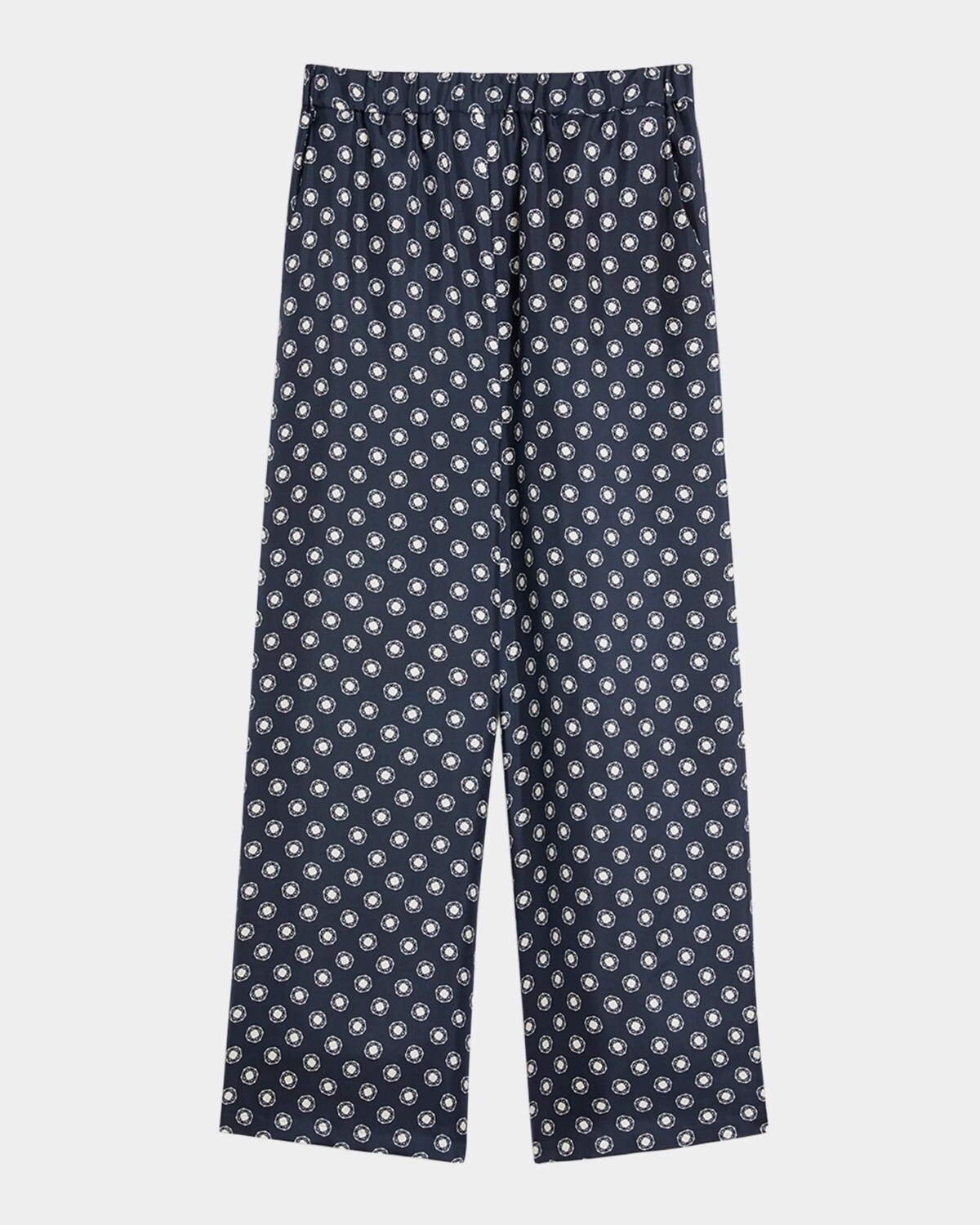 

Шелковые брюки с принтом Vik Medallion Max Mara Leisure, цвет Midnightblue