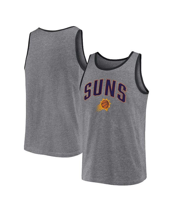 

Мужская майка с фирменным логотипом Heather Grey Phoenix Suns Primary Fanatics, серый