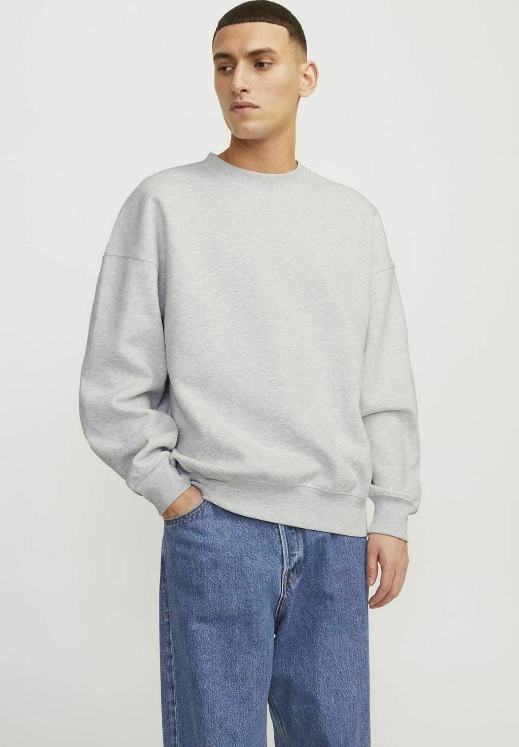 

Толстовка MIT RUNDHALS Jack & Jones, цвет white melange